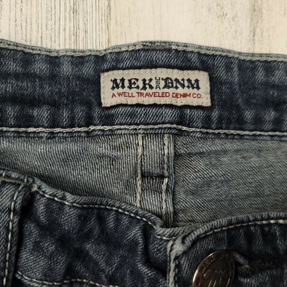 MEK Harrison Straight Leg Jeans Men’s 31x32 Dark Wash Premium Denim Classic Fit - Picture 6 of 11
